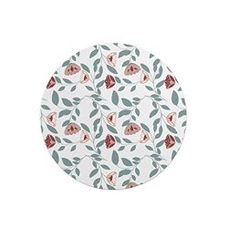Questo Casa, Round Digital Printed Mouse Pad, Non-Slip Base, for Office and Home, Diameter:22cm