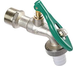 Cornat Kogelkraan - 26,44 mm (3/4 inch) AG - met slangaansluiting - afsluitbaar - van messing - ideaal als buitentapplaats/tapkraan voor wasmachine/kraan/afsluitkraan / T300808