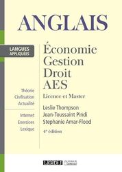 ANGLAIS : ECONOMIE, GESTION, DROIT, AES - 4EME EDITION