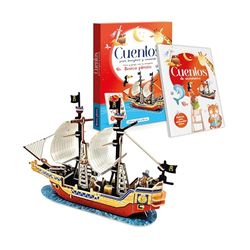 CUENTOS PARA IMAGINAR Y CONSTRUIR 3D- BARCO PIRATA