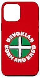 Custodia per iPhone 15 Plus Bandiera Devon Per Nato e Cresciuto nel Devon Regno Unito