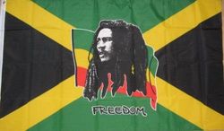 Geschenken 4 Alle gelegenheden Beperkte SHATCHI-665 5ft x 3ft Grote Bob Marley Vrijheid Jamaica Caribbean Nationale Vlaggen Ondersteuning Party Decoraties, Multi