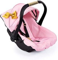 Bayer Design 67990AA Accessoires pour Poupon, siège Auto Easy Go avec Ceinture, Convient pour Neo Vario Landau de poupées, Rose, Or