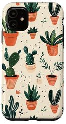 Cactus Plants Aesthetic Case for iPhone 11