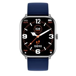 Ice-Watch - ICE smart Silver Navy - Smartwatch plateado para Hombre (Unisex) con Correa de silicona - 021412 (1,85")