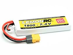LemonRC Paquete de baterías de construcción de maquetas (LiPo) 7,4 V 1800 mAh Número de Celdas: 2 35 C Softcase XT60
