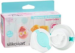 Silikomart Wonder Cakes by 25.971.99.0069 Lot de 2 Emporte-pièces Thème Paques, Silicone, Blanc, 4 x 14,5 x 8,5 cm