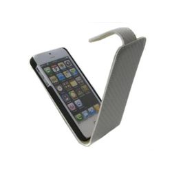 MDA HOUAPIPH5CARBB witte carbon etui mobiele telefoon met display flap voor Apple iPhone 5