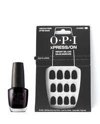 OPI xPRESS/ON Press On Nails & Cuticle Oil, 30 Pcs Reusable False Nails with up to 14 Days of Wear, Deeply Nourishing Cuticle Oil, Gel-Like Salon Manicure, Lincoln Park After Dark Purple Nail Polish