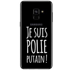 ZOKKO Cover per Galaxy A8 2018 Je suis lucidato, colore: Bianco