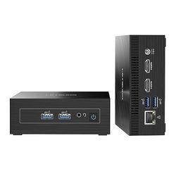 LETSUNG Mini PC GoLite 11, Intel Celeron N4000C (jusqu'à 2,6GHz), 6Go LPDDR4 128Go M.2 SSD Mini PC Windows 11 Pro, NUC PC Mini Ordinateur Dual WiFi 5/BT 4.2/HDMI, pour Bureau/études/Home