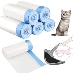 Fodere per lettiera per gatti, 100 pezzi, compatibili con lettiere-robot da 3/4 di spessore, sacchetti per cassetti da 9-11 galloni (carino)