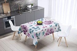 Bonamaison Köksdekoration, bordsduk, slumpmässigt mönster, 140 x 140 cm - designad och tillverkad i Turkiet
