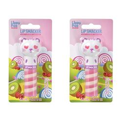 Lip Smacker - Lippy Pal Swirl Gloss Collection - Gattino Lucidalabbra per Bambini - Gusto Kiwi - Lucidalabbra per Bambine con Teneri Animali - Gattino Pezzo Singolo (Confezione da 2)