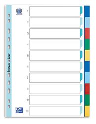 Elba 574978 Lot de 10 intercalaires en plastique Multicolore Format A4