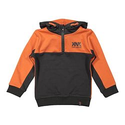 Koko Noko Jongens sweater, donkergrijs + faded oranje, 3 Maanden