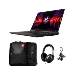 MSI Vector 17 HX A14VFG-260XES 17" QHD+ (Intel Core i7-14700HX, 16 GB RAM, 1 TB SSD, RTX 4060 GDDR6 8GB, Free Dos) Cosmos Gray - klawiatura QWERTY hiszpańska