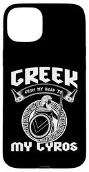 Mitologia greca: greco dalla mia testa ai miei giroscopi Custodia per iPhone 15 Plus