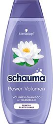 Schauma Shampooing volume Power Volume (400 ml) - Pour un volume fascinant - Pour cheveux fins ou plats - Nénuphar