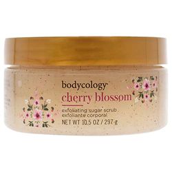 Bodycology Cherry Blossom Exfoliating Sugar Scrub For Women 10.5 oz Scrub