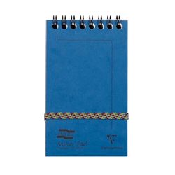 Clairefontaine 482/1154Z - Bloque de espiral con cabecera (7, 6 x 12, 2 cm), color azul