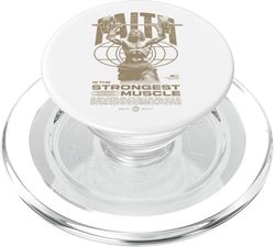 La fe es el músculo más fuerte Jesús PopSockets PopGrip para MagSafe