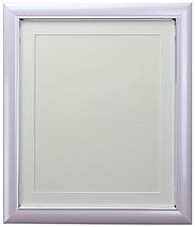 FRAMES BY POST Soda Picture Photo Frame, Plastic, Lilac with White Mount, 10 x 10 Image Size 8 x 8 Inch