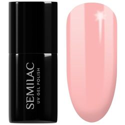 SEMILAC 130 Sleeping Beauty Pink Nail UV Gel Polish | Long Lasting and Easy to Apply | Soak off UV/Led | Perfect for Home and Professional Manicure and Pedicure 7 ml