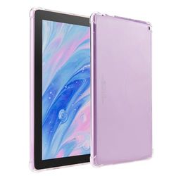 Fire HD 8-fodral för Amazon, transparent Fire HD 8 Plus-surfplattor (kompatibel med 12/10:e Gen, 2022/2020 release), ultralätt smalt flexibelt TPU-fodral ultralätt smalt skalskydd, kan gör-det-själv