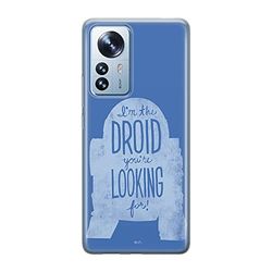 ERT GROUP mobiltelefonfodral för Xiaomi 12 / 12X originalt och officiellt licensierat Star Wars mönster R2D2 006 optimalt anpassad till formen på mobiltelefonen, fodral tillverkad av TPU-plast