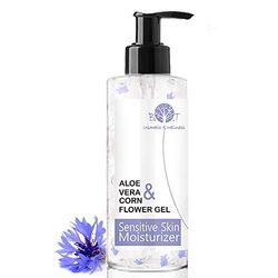 B.O.T cosmetic & wellness - Gel Hidratante de Aloe Vera Puro 99% y Aciano | Para Piel Sensible, Contorno de Ojos, Cara y Cuerpo | Calmante Post Depilación y Afeitado | Refrescante Post Solar, 200 ml.