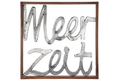 GILDE Wanddecoratie, aluminium, natuurlijke kleuren, zilverkleurig, hoogte 60 cm