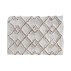 5five - tappeto bianco taupe 50x75cm