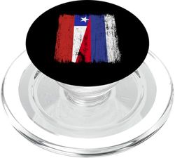 Chile Rusia Media Bandera Chilena Rusa Jersey PopSockets PopGrip para MagSafe