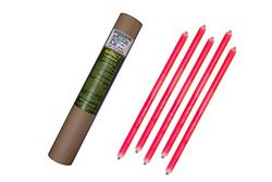 Cyalume Carton de 4 tubes de 5 Bâtons Lumineux Snaplight IMPACT 40 cm Rouge 2 Anneaux 12 Heures 15'' Non-Emballés Individuellement (Paquet de 20), Qualité Militaire, Conforme Reach