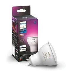 Philips Hue Smart Sportlight, LED [GU10 Spot] med Bluetooth, Kompatibel med Alexa och Google Assistant, Vit