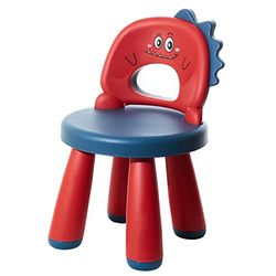 Chaise De Bureau Enfant En Plastique - Tabouret enfant - Fauteuil Enfant Et Bébé Ergonomique Confortable Légère Robuste - Adapté De 2 À 6 Ans - Facile À Nettoyer - Design Dinosaure - Petite Chaise