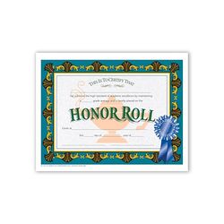 Hayes School Publishing H-VA512 CERTIFICATEN Honor ROLL met blauwe rib.