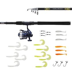 Mitchell Neurona, caña de Pescar, Juego señuelos, Combo de Pesca Listo para IR, Unisex, Azul/Oro, 180-T 5-15g-2000