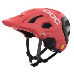 POC Tectal Race MIPS - Advanced Trail, Enduro en All-Mountainbike Helm met Aramide Penetratie Versterking, een Lichtgewicht Maataanpassingssysteem, Ammoliet Koraal/Uranium Zwart Mat, S (51-54cm)