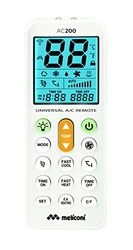 Meliconi AC 200 universele afstandsbediening voor airconditioning, compatibel met de meeste merken, display met achtergrondverlichting en zaklampfunctie, wit. 802102