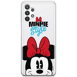 ERT GROUP mobiltelefonfodral för Samsung A32 5G originalt och officiellt licensierat Disney mönster Minnie 027 optimalt anpassad till formen på mobiltelefonen, gedeeltelijk transparant
