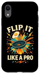 Flip It Like a Pro Funny Cooking Retro Design Case for iPhone XR