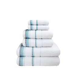 Rapport Ensemble de Serviettes, Coton, Blanc, 30 x 30 cm, 50 x 80 cm, 70 x 120 cm