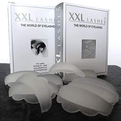 XXL Lashes - 10 cuscinetti in silicone per un perfetto lifting delle ciglia! - permanente delle ciglia, piegaciglia, piegaciglia in silicone, bigodini in silicone - confezione di ricarica (S)
