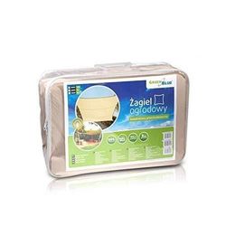 GreenBlue Vela Solare Quadrato Triangolo Crema Superficie Idrofobica Impermeabile Protezione Solare Anti UV(Quadrato, 3.6m)