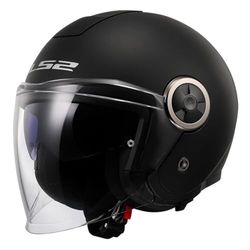 LS2, Casque Moto Jet Classy Solid Matt Black, L