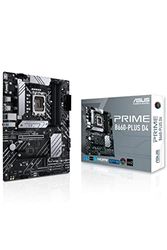 ASUS PRIME B660-PLUS D4 - Placa base ATX Intel B660 LGA 1700 (VRM de 8 fases, PCIe 4.0, tres M.2, Realtek 2.5Gb Ethernet, USB 3.2 Gen. 2x2 de tipo C trasero y 1 de tipo C frontal)