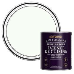 Rust-Oleum Peinture Blanche Résistante à l'eau pour Faïence de Cuisine, Finition Mate - Immobile 750ml