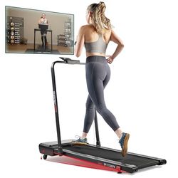 Sunny Health & Fitness Caminadora 2 en 1 con inclinación automática de 6 Niveles - SF-T722076